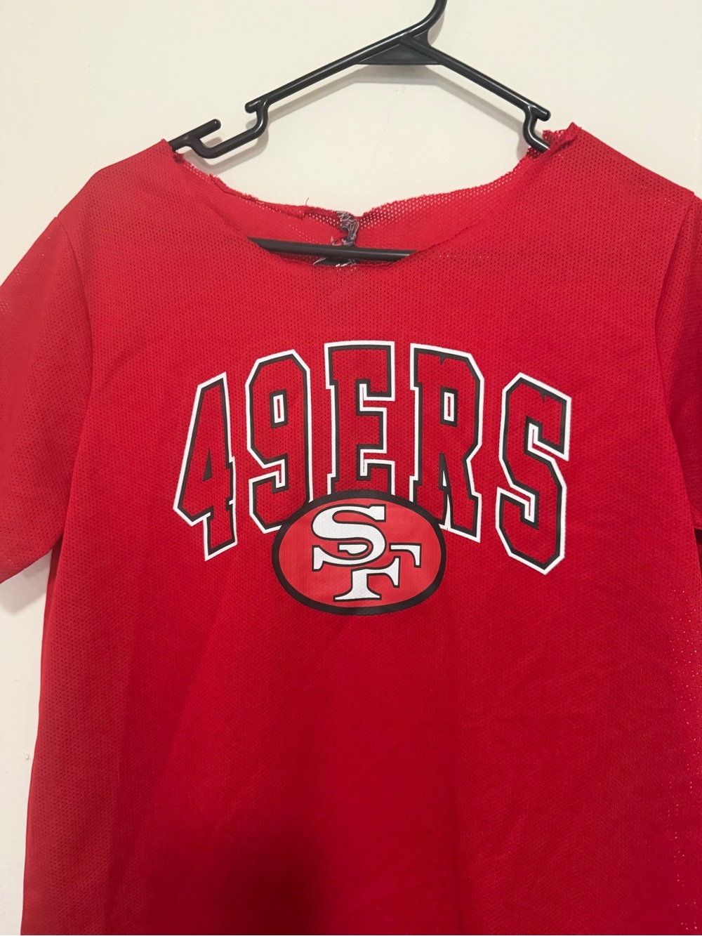 NFL San Francisco 49ers Red Short Sleeve Jersey Top